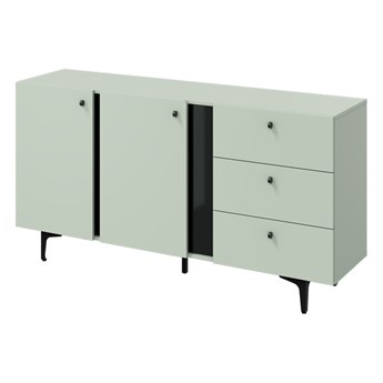 SELSEY Komoda dwudrzwiowa Colours z szufladami 160 cm szałwiowy