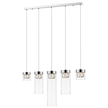 SELSEY Lampa wisząca Isauras x5 srebrna