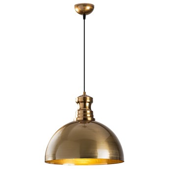 SELSEY Lampa wisząca Theyro półokrągła średnica 40 cm złota