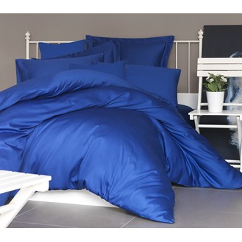SELSEY Komplet pościeli satynowej Gweeter 200x220 cm granatowy
