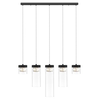 SELSEY Lampa wisząca Isauras x5 czarna