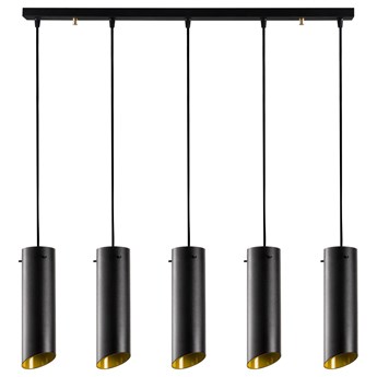 SELSEY Lampa sufitowa Rientaki x5 spoty 85 cm czarna