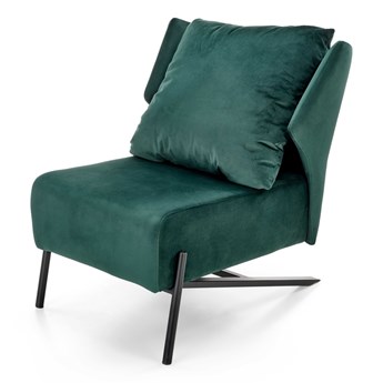 SELSEY Fotel wypoczynkowy Dinable zielony velvet