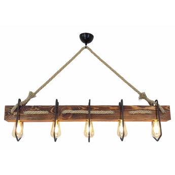 SELSEY Lampa sufitowa Kiette x5 industrialna wysoka 100 cm