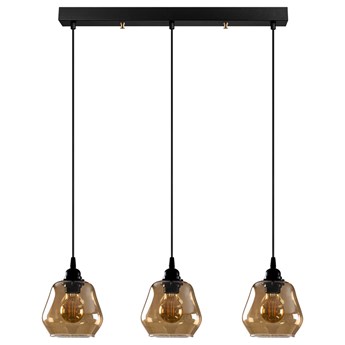 SELSEY Lampa sufitowa Zelotti x3 65 cm czarna