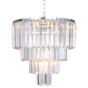 SELSEY Lampa wisząca Formello srebrna 100 cm