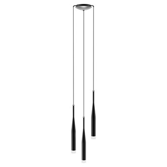SELSEY Lampa wisząca Bardella x3 czarna średnica 29,2 cm
