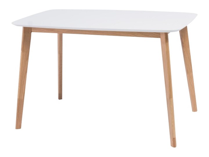 SELSEY Stół Ikast 120x75 cm z białym blatem Płyta MDF Kształt blatu Prostokątny Drewno Liczba miejsc Do 6 osób
