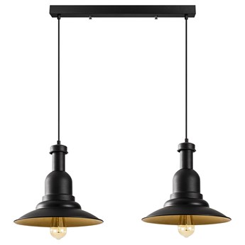 SELSEY Lampa sufitowa Ardulace x2 65 cm czarna