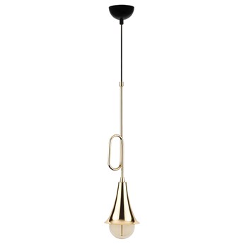 SELSEY Lampa sufitowa Fiertsy w kształcie trąbki złota