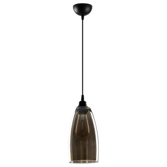 SELSEY Lampa sufitowa Communis średnica 13 cm ciemne szkło