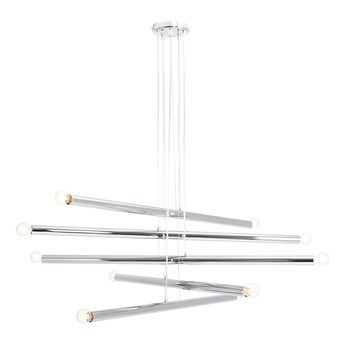 SELSEY Lampa wisząca Assilves x10 srebrna