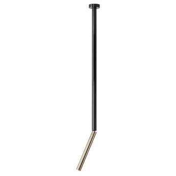 SELSEY Lampa sufitowa Pipilo czarna długość 82 cm
