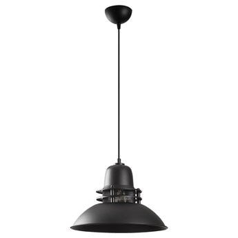 SELSEY Lampa sufitowa Ardulace industrialna średnica 34 cm czarna