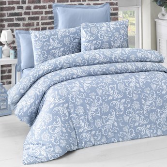 SELSEY Komplet pościeli z poszewkami na poduszki Vindjaile 200x220 cm niebieska
