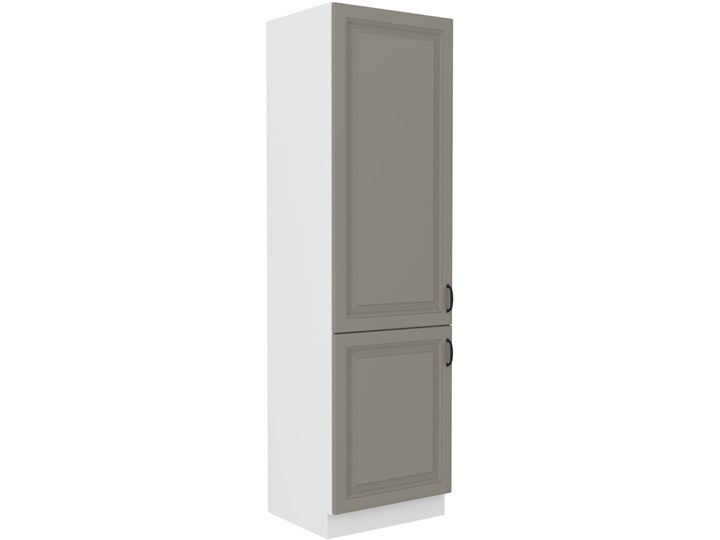 Wysoka Szafka Kuchenna 210x60 cm STILO Gliniasty Szary/Biały