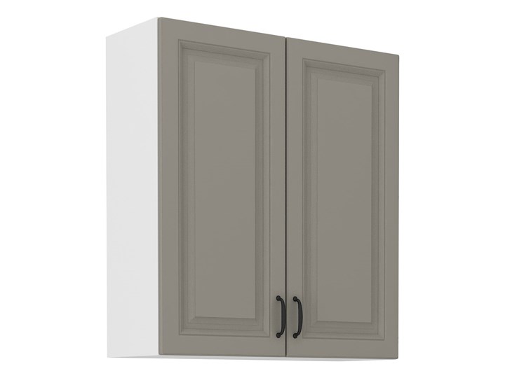 Szafka Wisząca Kuchenna 80x90 cm STILO Gliniasty Szary/Biały