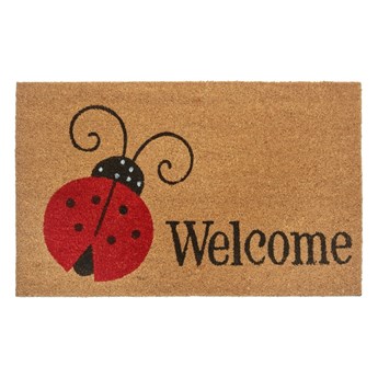 Wycieraczka z włókna kokosowego 75x45 cm Lady Beetle – Hanse Home