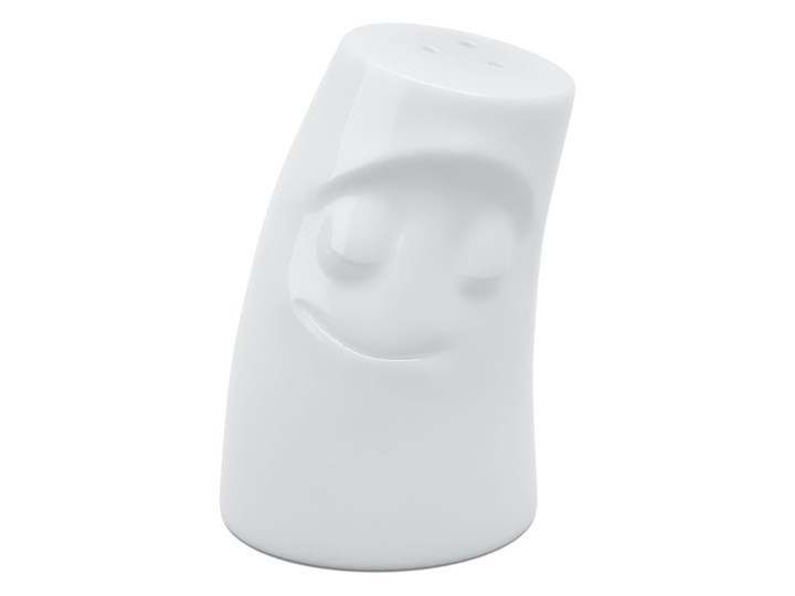 58Products - Porcelanowa "Przytulaśna" Solniczka Cuddly - wysokość 7,5 cm, biała Ceramika Zestaw do przypraw Solniczka i pieprzniczka Kolor Biały