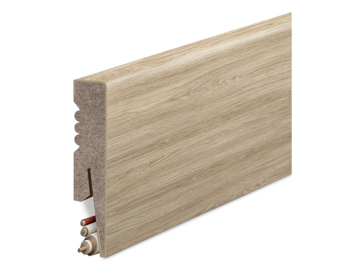 Listwa Przypodłogowa MDF Gładka - DĄB NATURALNY FORNITURY - uniwersalny - Dąb Naturalny Fornitury Wysokość 8 cm Kategoria Listwy przypodłogowe
