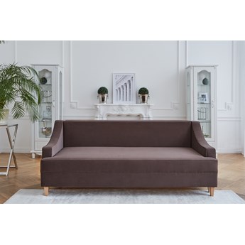 Sofa brązowa rozkładana 3-osobowa Notting Hill klasyczna