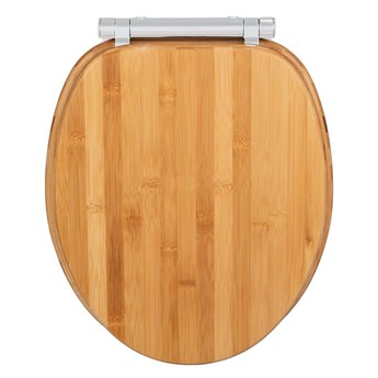 Drewniana wolnoopadająca deska sedesowa Wenko Bambusa, 35x41 cm