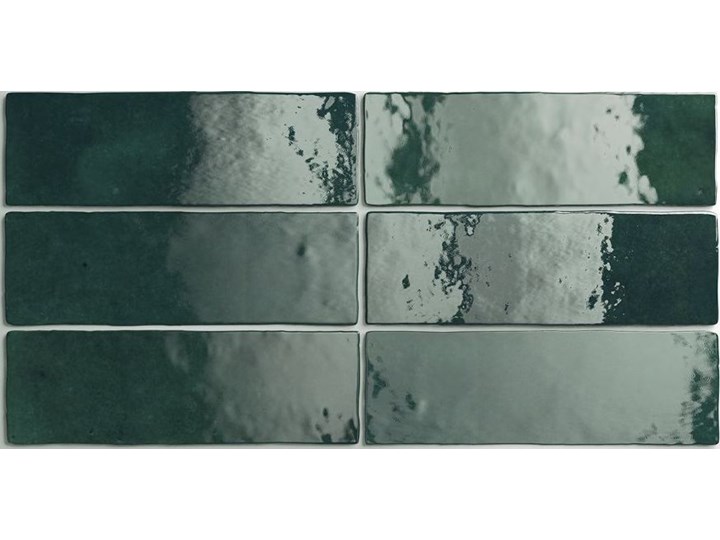 glazura ARTISAN GREEN 20x6 Płytka ceglana Prostokąt Płytki podłogowe 6x20 cm Płytki ścienne Płytki łazienkowe Kolor Zielony