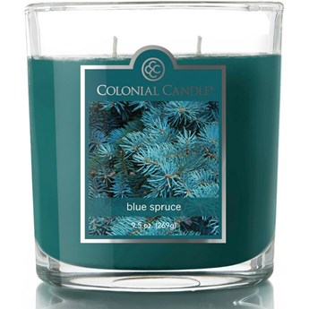 Sojowa świeca zapachowa w szkle 2 knoty Colonial Candle 269 g - Świerk Blue Spruce
