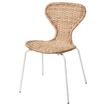 IKEA ÄLVSTA Krzesło, wykonano ręcznie rattan/Sefast biały, Przetestowano dla: 110 kg