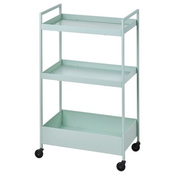 IKEA NISSAFORS Wózek, Bladozielony, 50.5x30x83 cm