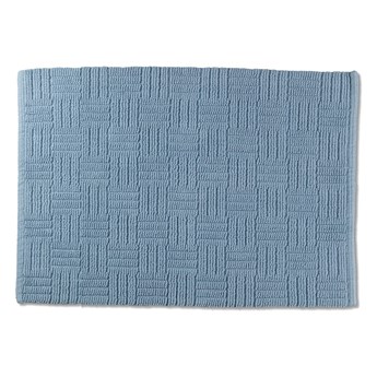 Niebieski bawełniany dywanik łazienkowy Kela Leana, 55x65 cm