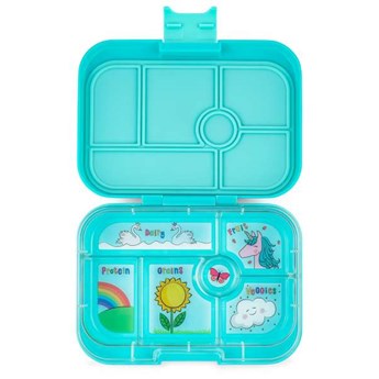 YUMBOX CLASSIC lunchbox, 6 przegródek, Misty Aqua
