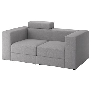 IKEA JÄTTEBO Sofa modułowa, 2-osobowa, z zagłówkiem/Tonerud szary, Głębokość: 95 cm