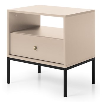 Szafka nocna MONO beżowa 54x39x56 cm - Homla
