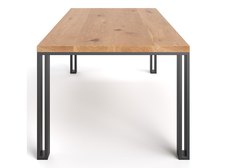 Stół Fold z litego drewna Dąb 120x100 cm Wysokość 75 cm Drewno Pomieszczenie Stoły do jadalni