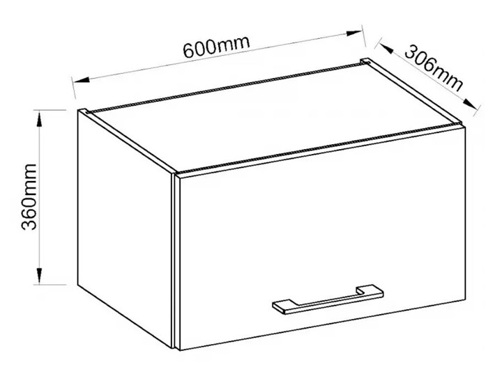 Szafka Wisząca Kuchenna Pozioma 80x36 cm VIGO BIały Drewno Płyta MDF Kategoria Szafki kuchenne