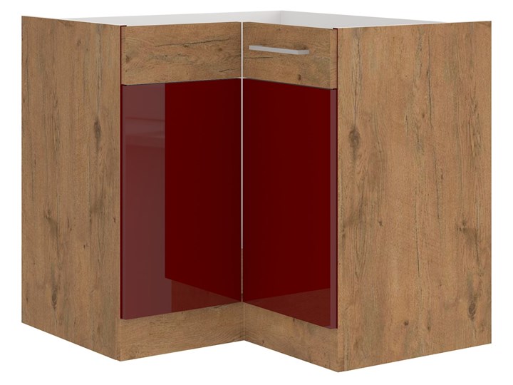 Narożna Szafka Stojąca Kuchenna 83x83 cm VIGO Bordo