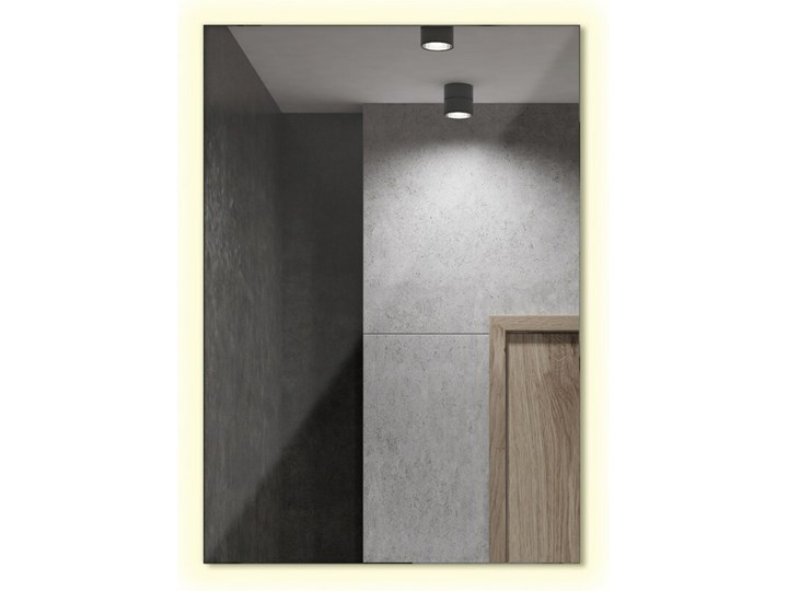 Prostokątne lustro do łazienki z podświetleniem LED 100x70 cm Lustro podświetlane Pomieszczenie Łazienka Ścienne Styl Nowoczesny