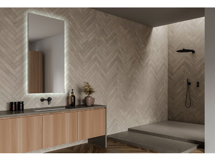 Prostokątne lustro do łazienki z podświetleniem LED 100x70 cm Ścienne Lustro podświetlane Kategoria Lustra