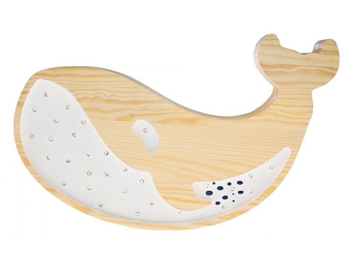 Dekoracyjna lampka z drewna dla dzieci Wieloryb Kategoria Lampy dziecięce