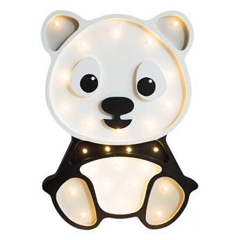 Dziecięca lampka LED z drewna Panda