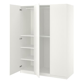 IKEA PAX / FORSAND Kombinacja szafy, biały/biały, 150x60x201 cm