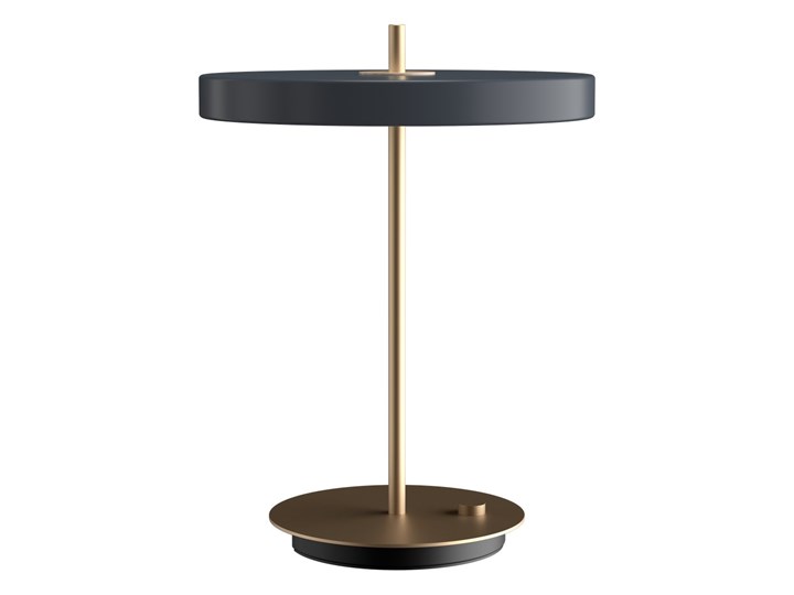 UMAGE (Vita) - Lampa Asteria Table - wysokość 41,50 cm, antracytowa Szkło Lampa LED Lampa nocna Lampa z kloszem Metal Lampa z abażurem Wysokość 42 cm Stal Tworzywo sztuczne Styl Vintage
