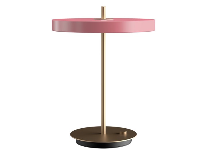 UMAGE (Vita) - Lampa Asteria Table - wysokość 41,50 cm, różowa Tworzywo sztuczne Styl Vintage Stal Lampa z abażurem Lampa LED Wysokość 42 cm Szkło Lampa z kloszem Metal Lampa nocna Styl Nowoczesny