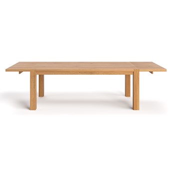 Stół Gustav z litego drewna z dostawkami Dąb 200x100 cm Jedna dostawka 60 cm