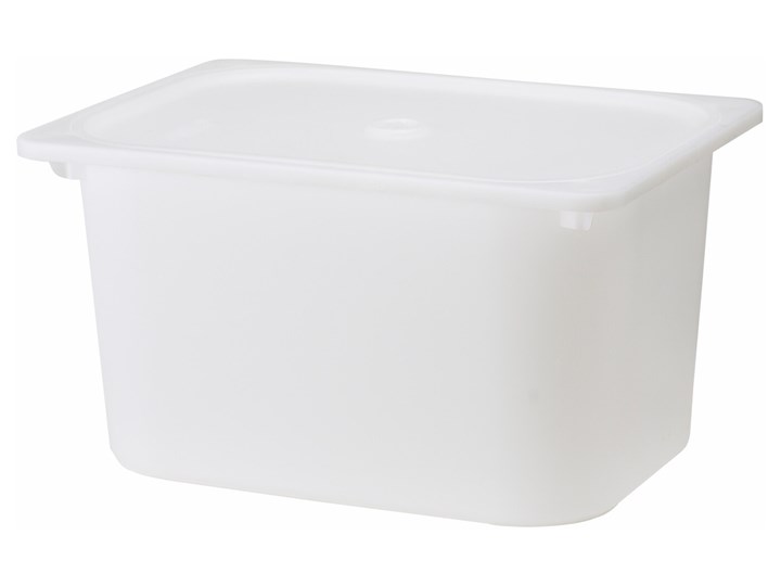 IKEA TROFAST Pudełko z pokrywką, biały, 42x30x23 cm
