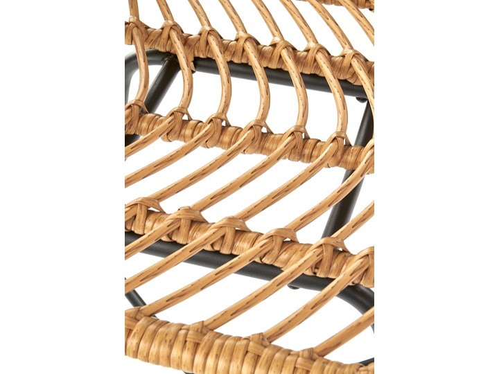 Hoker rattan H97 na czarnych metalowych nogach Tworzywo sztuczne Styl Nowoczesny Pomieszczenie Kuchnia