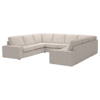 IKEA KIVIK Sofa w kształcie litery U, 6-osob, Tresund jasnobeżowy, Szerokość: 328 cm