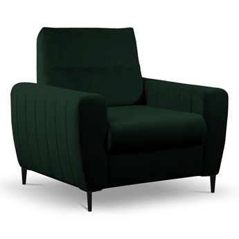 SELSEY Fotel kubełkowy Laretta zielony velvet