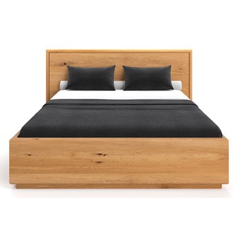 Łóżko drewniane Valor z pojemnikiem Dąb 140x200 cm